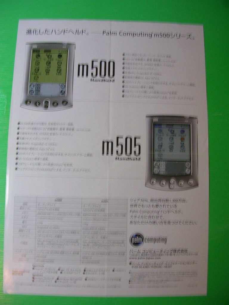  that time thing leaflet [Simply Palm]3 pieces set pa-m* Work pad *PDA breaking eyes equipped secondhand goods 