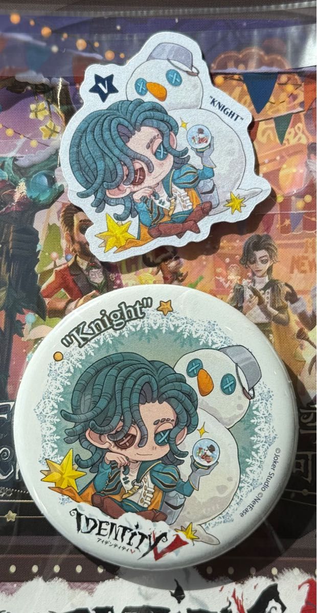 identityV 第五人格 騎士 Night 缶バッジ ステッカー セット identityV 第五人格 騎士 Night 缶バッジ ステッカー セット