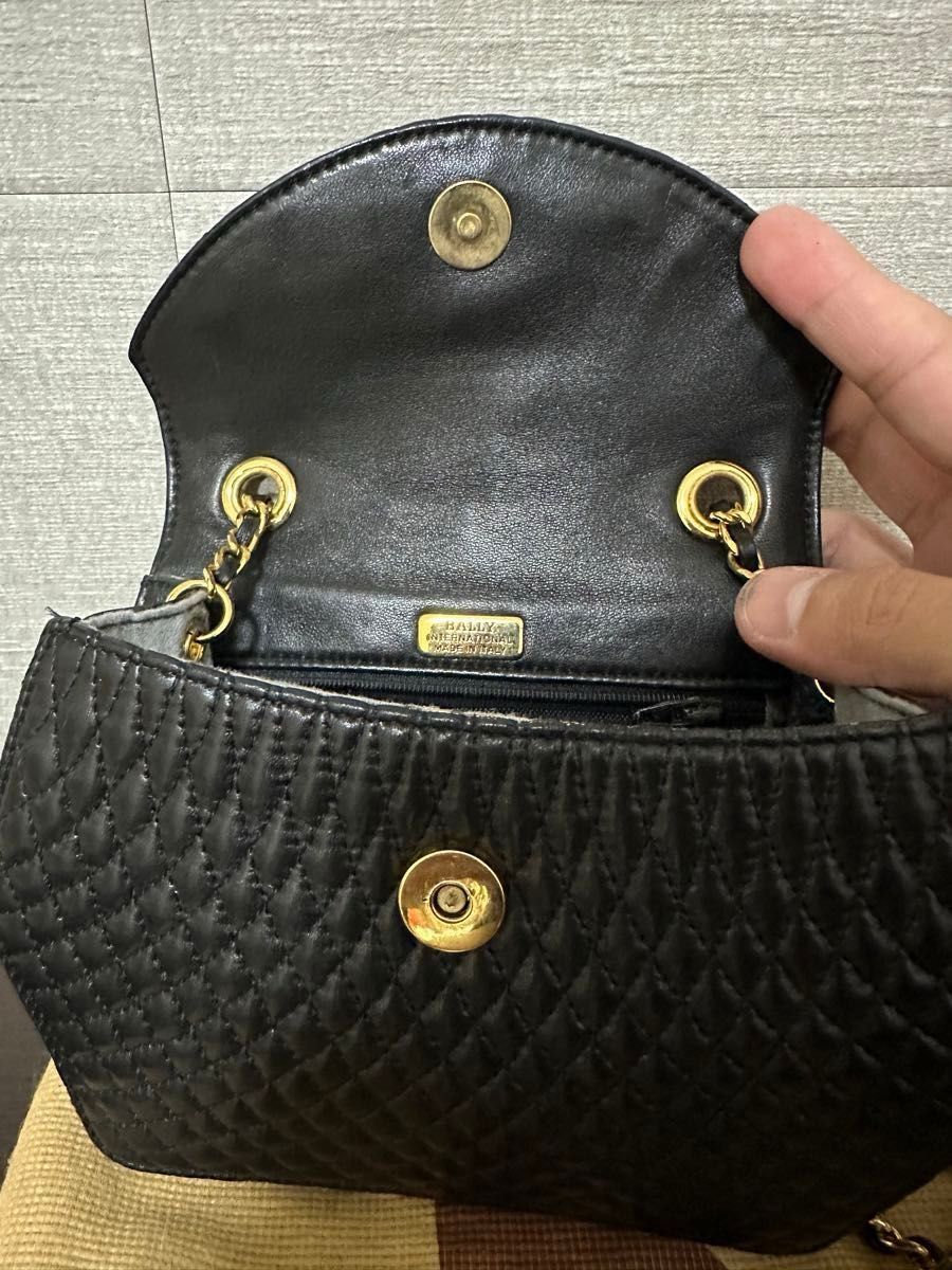希少】Bally バリー ヴィンテージ チェーンショルダーバッグ 希少】Bally バリー ヴィンテージ チェーンショルダーバッグ