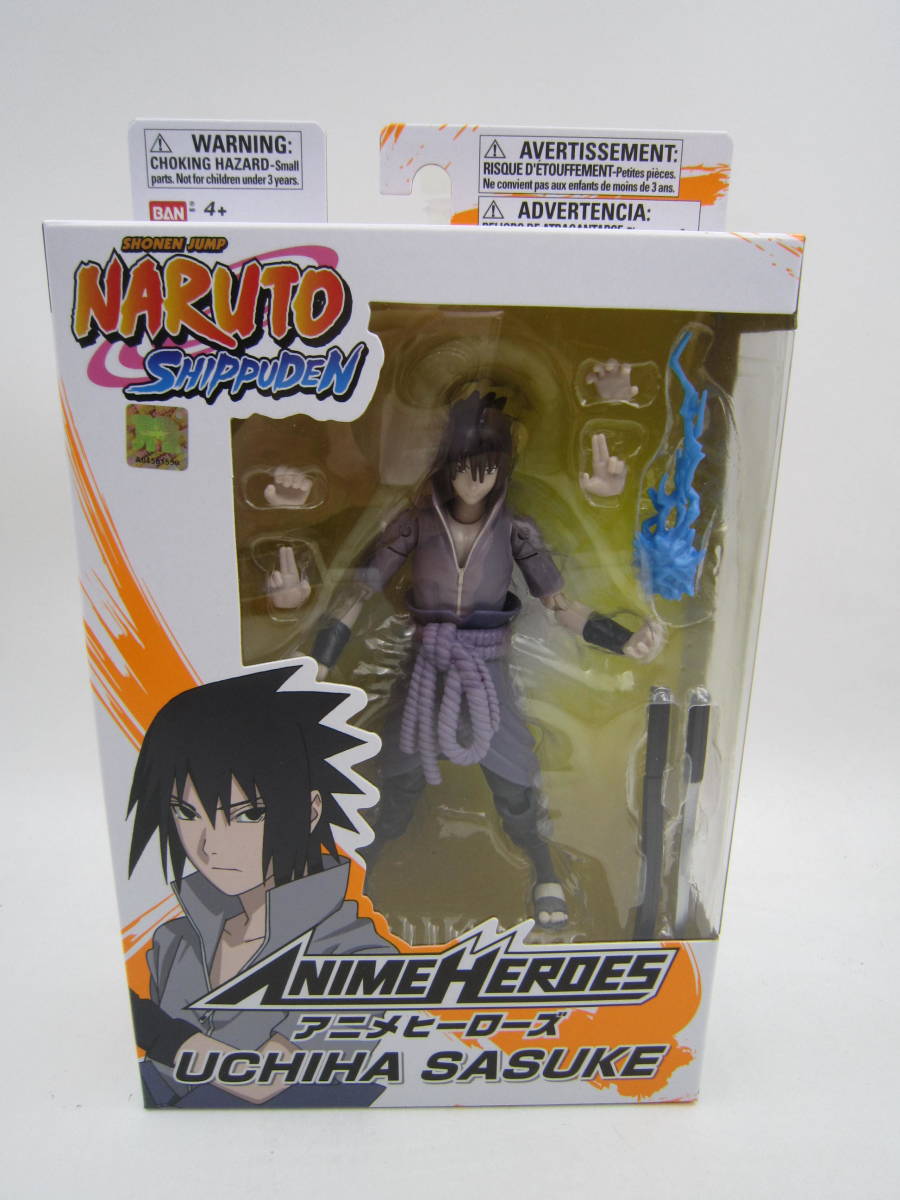  prompt decision new goods unopened Naruto Naruto . manner . anime hero zAnime Heroes.. is suspension keUchiha Sasuke moveable figure USA Bandai 