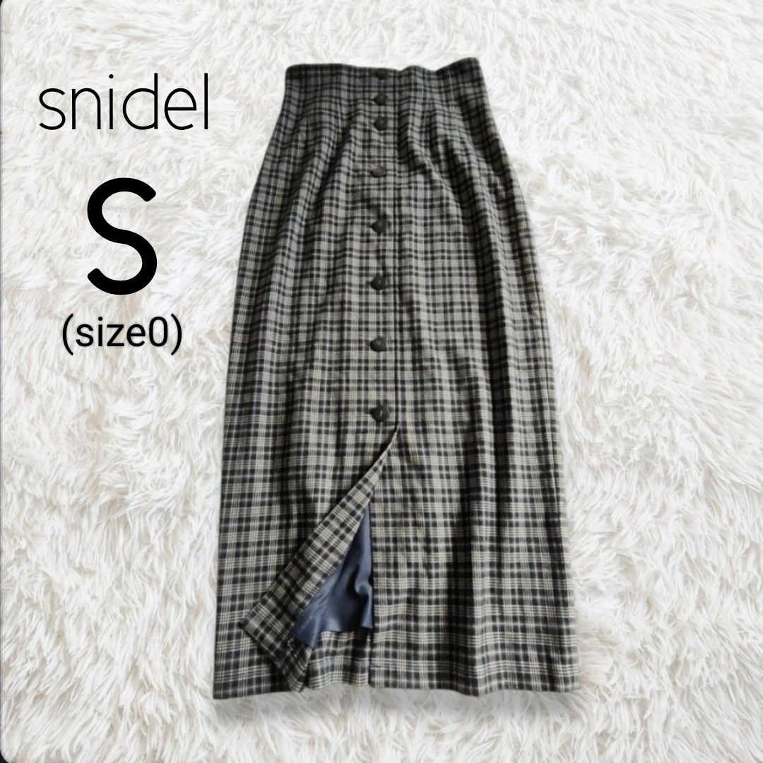 SNIDEL スナイデル タイトスカート S チェック柄 ロング丈 SNIDEL スナイデル タイトスカート S チェック柄 ロング丈