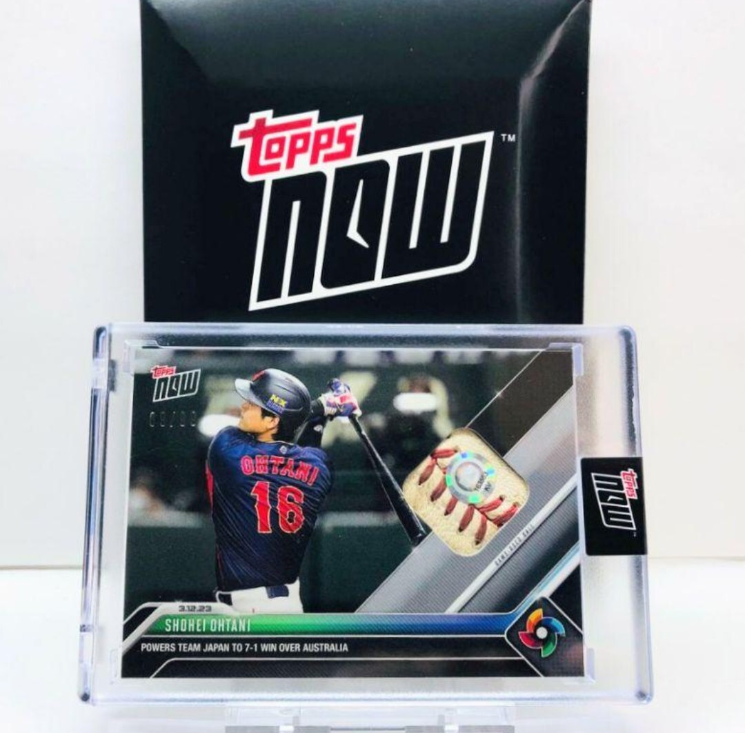 Topps Now WBC 大谷翔平 初ホームラン 実使用 ボールレリック Topps Now WBC 大谷翔平 初ホームラン 実使用 ボールレリック