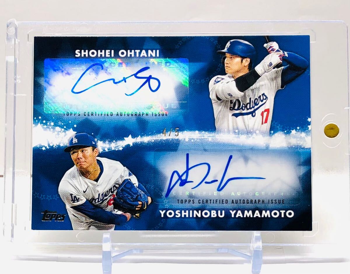 5枚限定 4/5》大谷翔平 山本由伸 2024 Topps Update Dual 直筆 5枚限定 4/5》大谷翔平 山本由伸 2024 Topps Update Dual 直筆