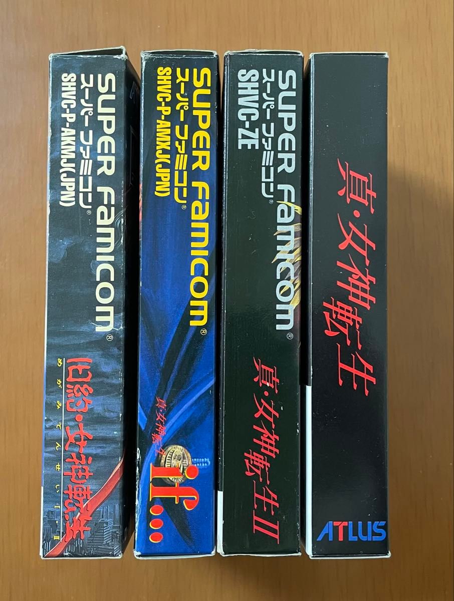 SFC 真女神転生・Ⅱ・if・旧約女神転生 箱説ハガキ付き アトラス SFC 真女神転生・Ⅱ・if・旧約女神転生 箱説ハガキ付き アトラス