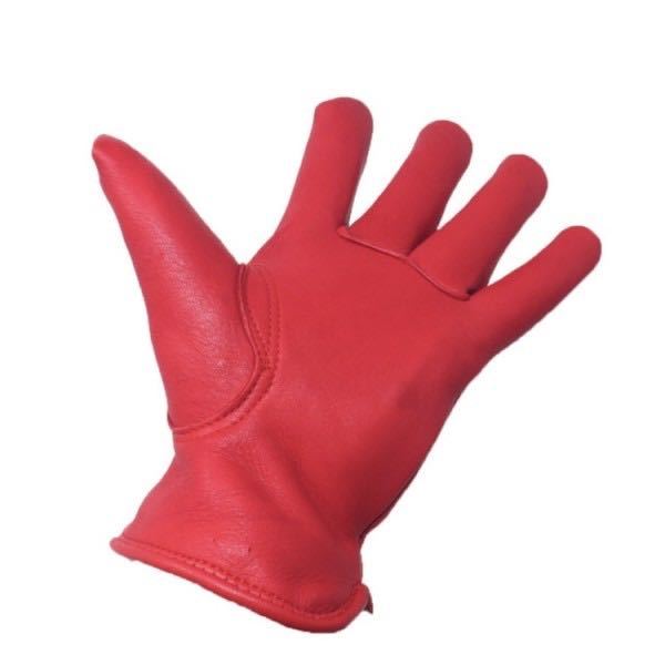 送料無料★ NAPA GLOVES ナパ 鹿革 防寒 冬用 シンサレート グローブ 800TL RED-S 赤 EXTRA WARM 裏地付 ディアスキン バイク通勤 カブ_画像4