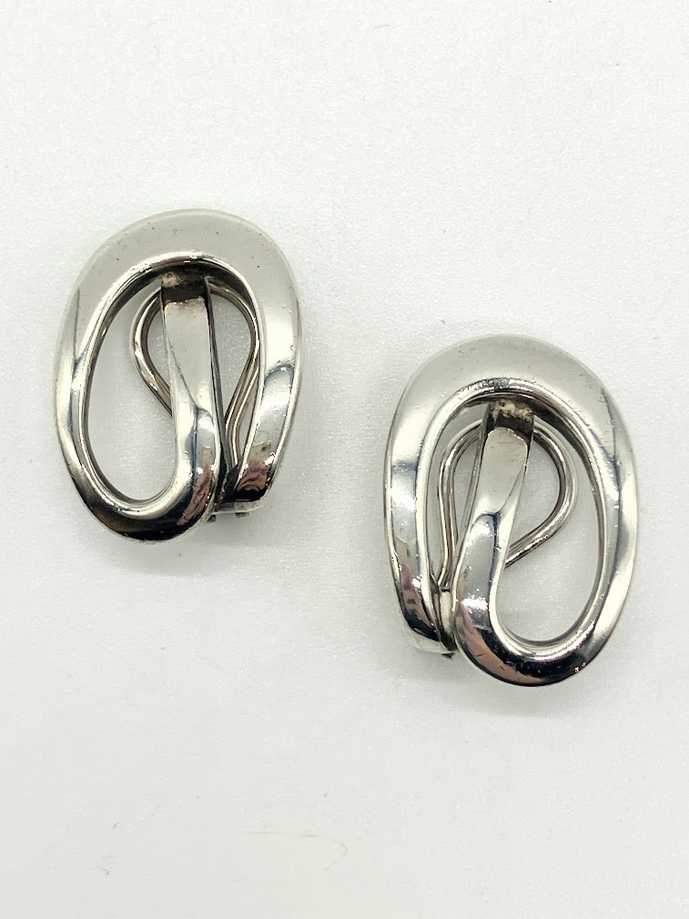 【VINTAGE】シャネル SV925 イヤリング ITKWDBL279RR】CHANEL シャネル ヴィンテージ Sv925 イヤリング