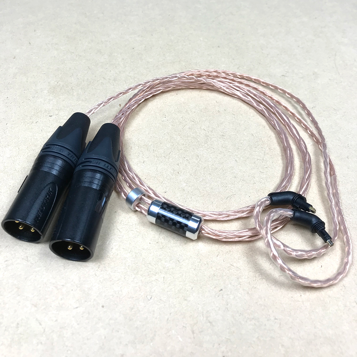 MDR-EX1000用リケーブル 8芯 MOGAMI2944 XLR3ピン×2 120cm イヤホン モガミ SONY MDR-EX800ST EX600 7550_画像1