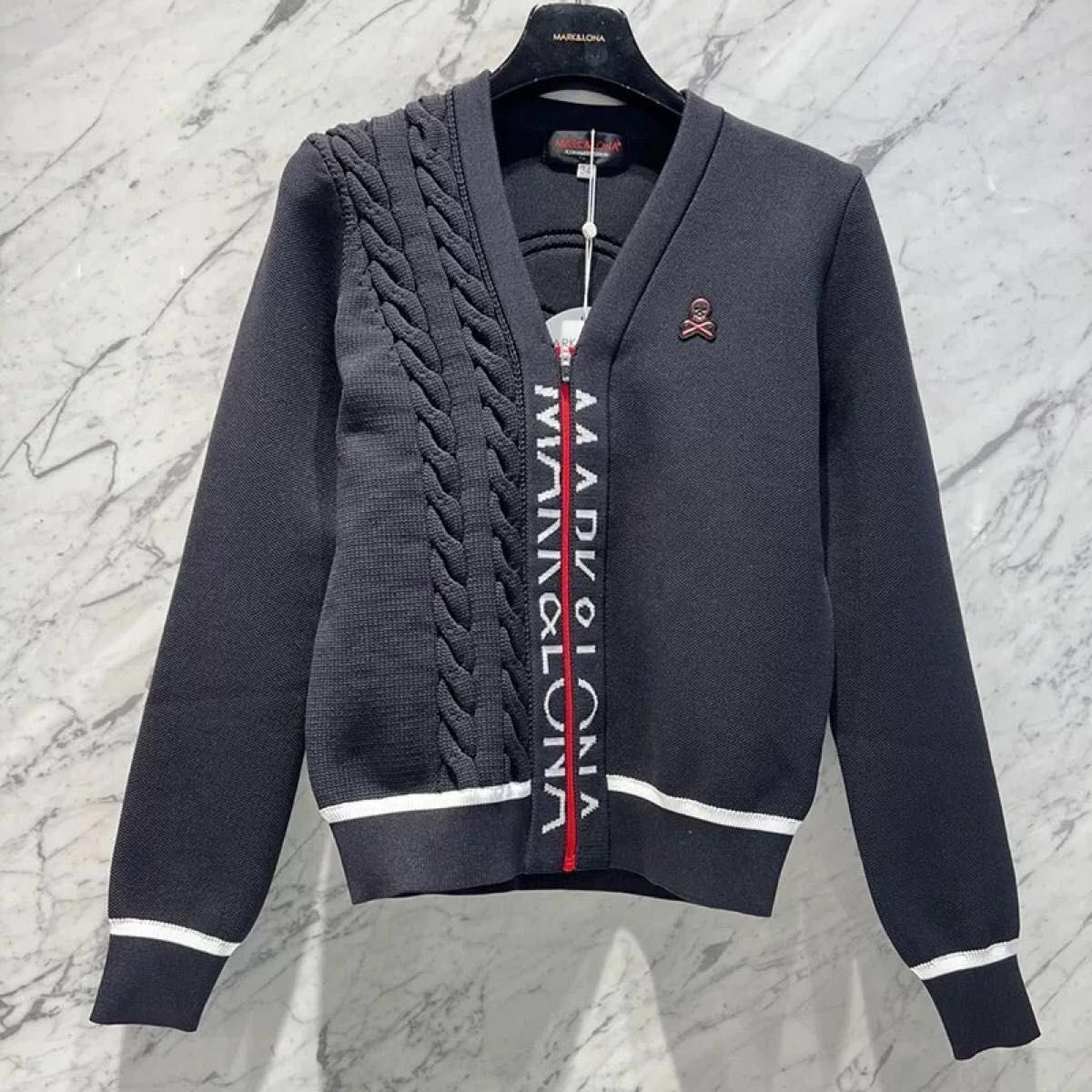 MARK&LONA マークアンドロナ ウール ニット ジップジャケット MARK&LONA マークアンドロナ ウール ニット ジップジャケット