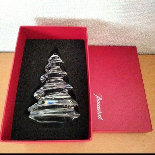 美品】バカラ クリスマスツリー 箱付き インテリア雑貨 オブジェ 美品】バカラ クリスマスツリー 箱付き インテリア雑貨 オブジェ