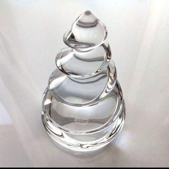 美品】バカラ クリスマスツリー 箱付き インテリア雑貨 オブジェ 美品】バカラ クリスマスツリー 箱付き インテリア雑貨 オブジェ