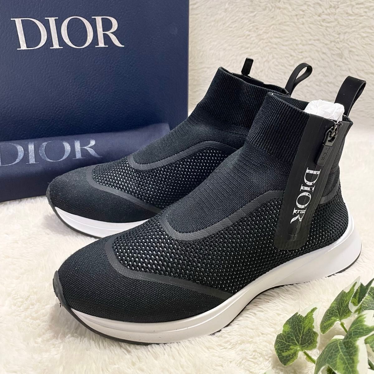 箱付き Dior ディオール B25 サイドジップ ニットソックス 箱付き Dior ディオール B25 サイドジップ ニットソックス