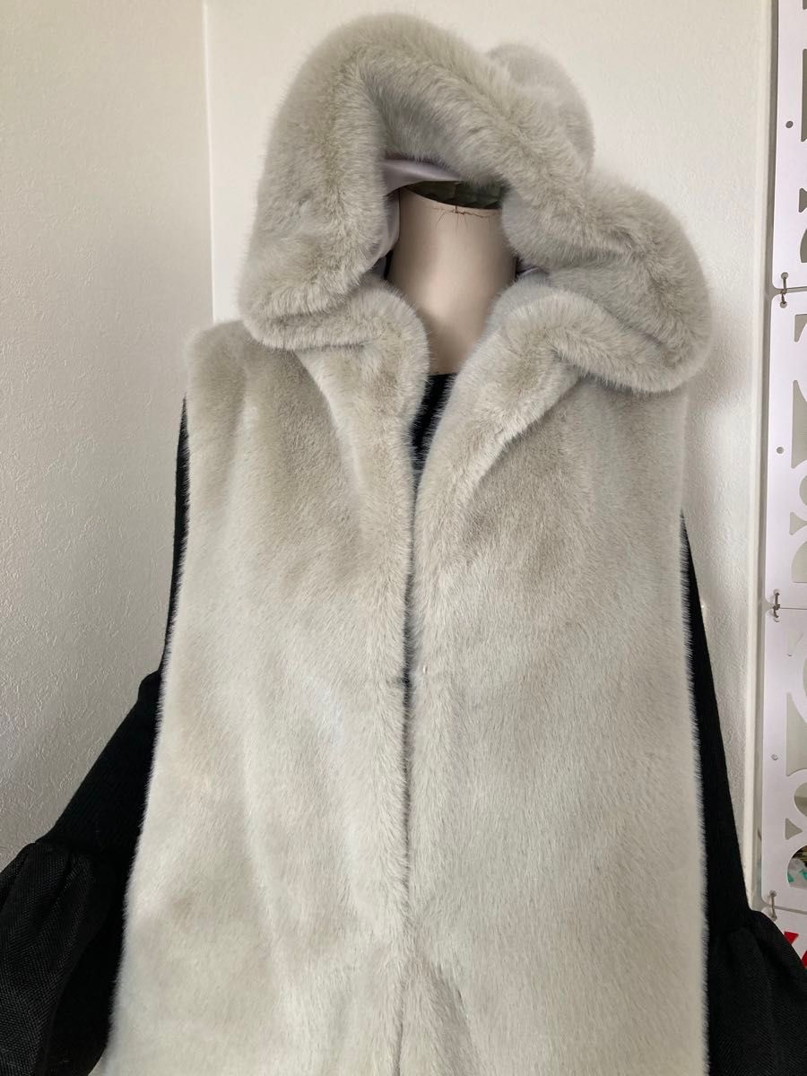 BARNEYS NEW YORKバーニーズニューヨーク ロング フェイクファー BARNEYS NEW YORKバーニーズニューヨーク ロング フェイクファー