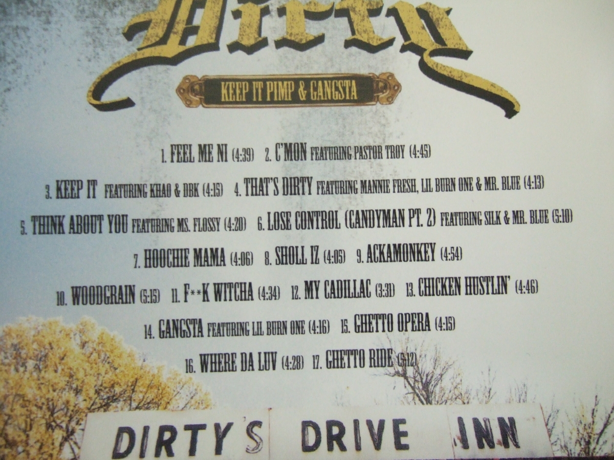 【CD】Dirty / KEEP IT PIMP & GANGSTA