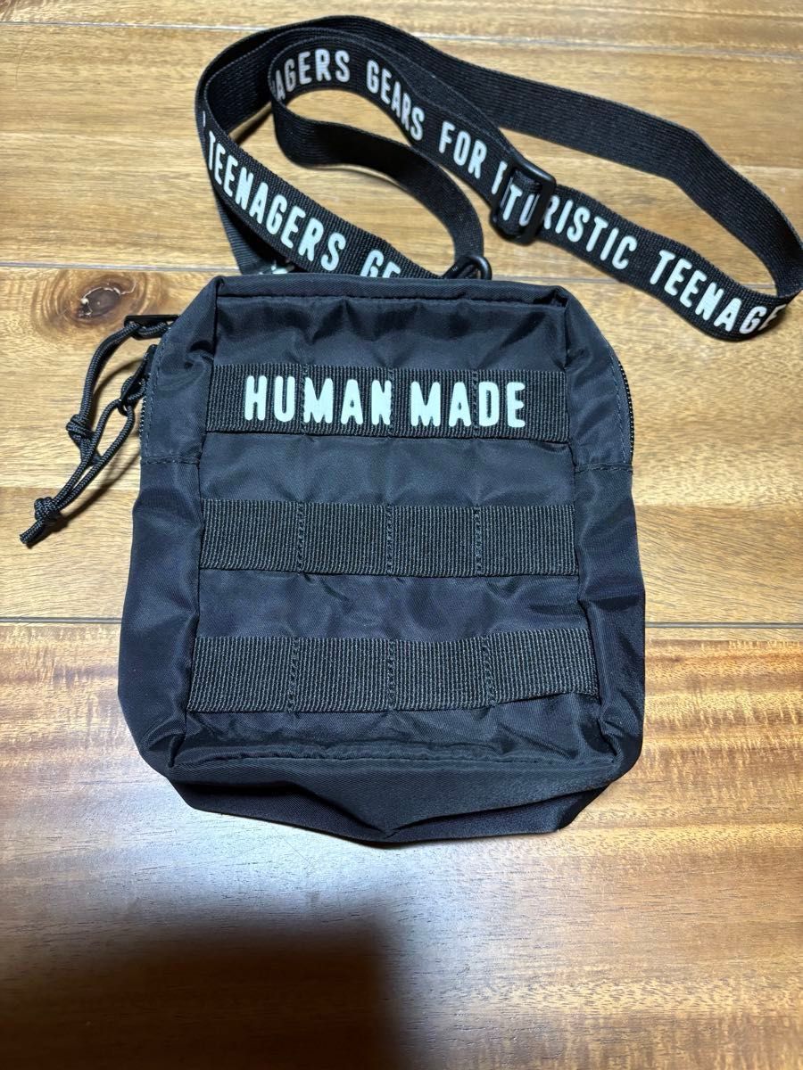 HUMAN MADE ミリタリーポーチ#2　ブラック ショルダーバッグ