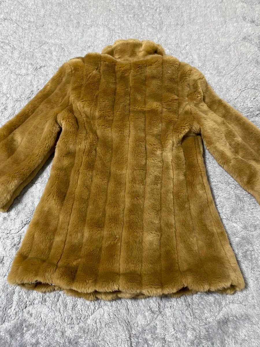 格安新品 Brown Lily ミックスフェイクファー グリーン コート 格安新品 Brown Lily ミックスフェイクファー グリーン コート