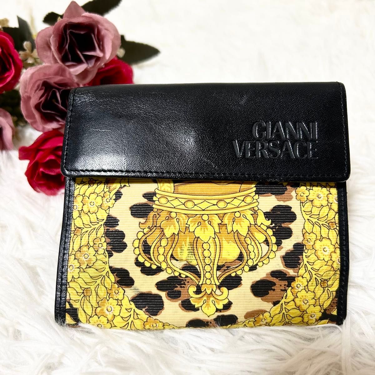 GIANNI VERSACE ジャンニ ヴェルサーチ ベルサーチ 2つ折り財布 GIANNI VERSACE ジャンニ ヴェルサーチ ベルサーチ 2つ折り財布