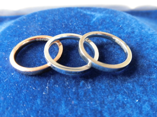* Steelgenic / Steel jenik/3ps.@ ring ring / size 15 number / man and woman use 