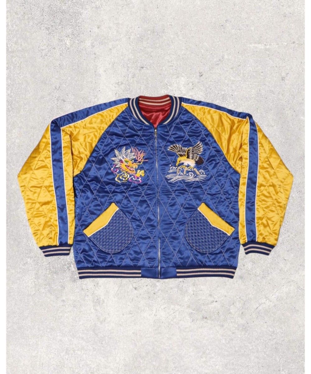 SAPEur SNVG REVERSIBLE SOUVENIR JACKET BURGUNDY/BLUE S SAPEur SNVG REVERSIBLE SOUVENIR JACKET BURGUNDY/BLUE S