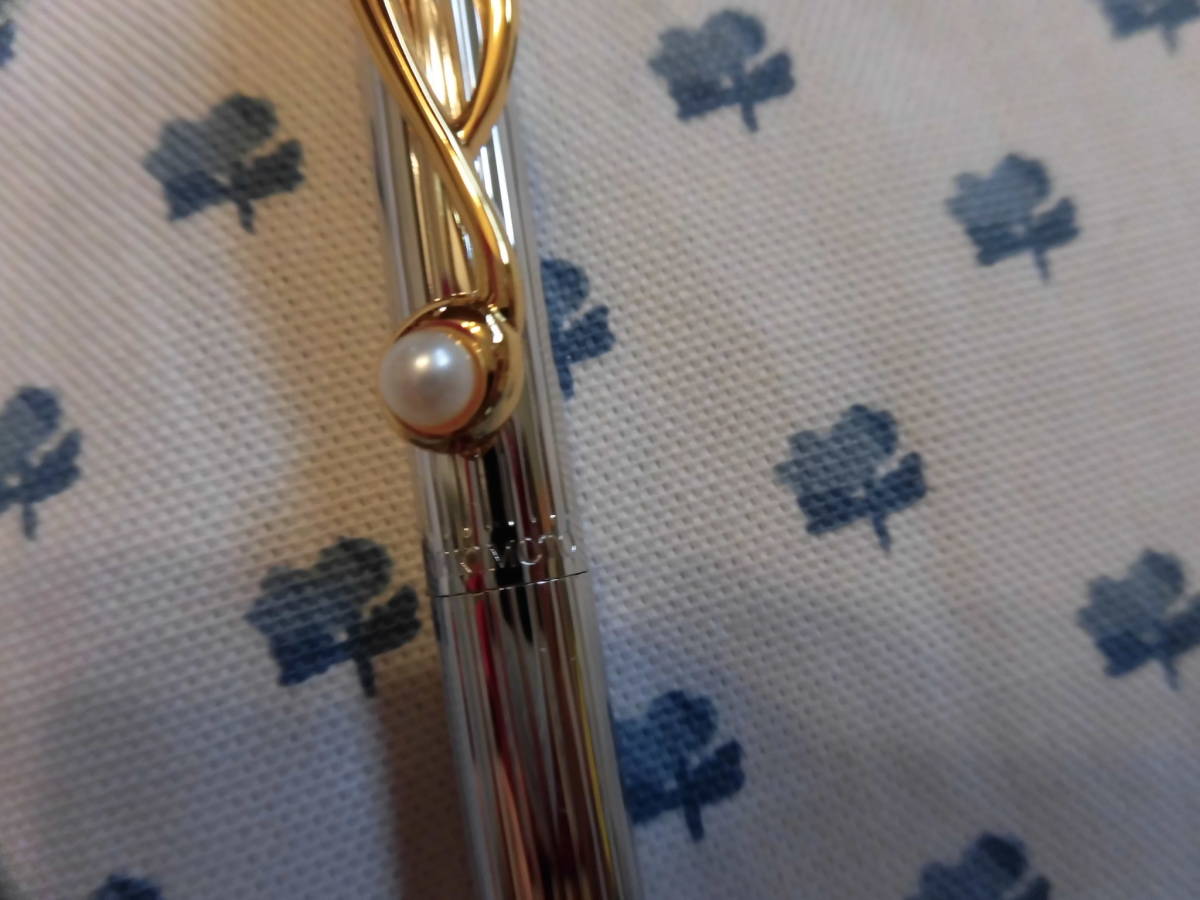  Mikimoto * серебряный цвет × Gold цвет. шариковая ручка, звук ., жемчуг имеется 