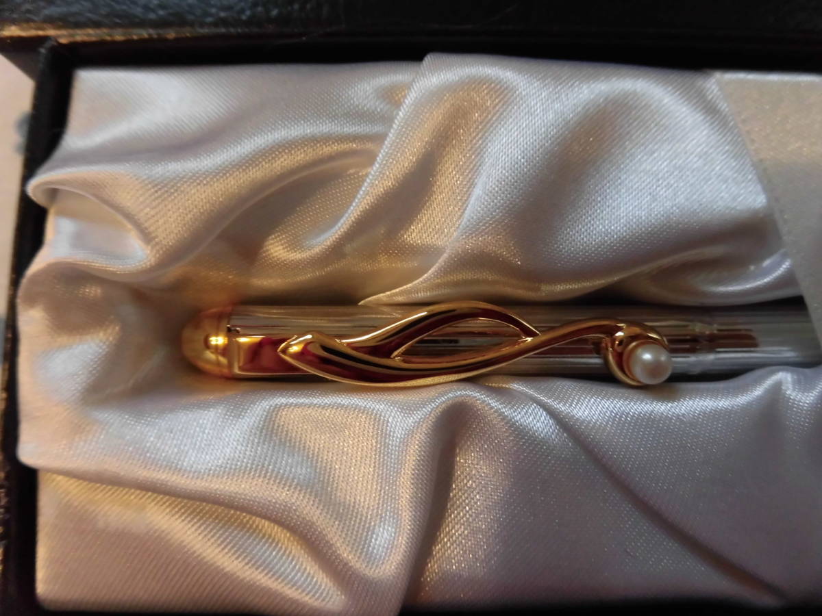  Mikimoto * серебряный цвет × Gold цвет. шариковая ручка, звук ., жемчуг имеется 