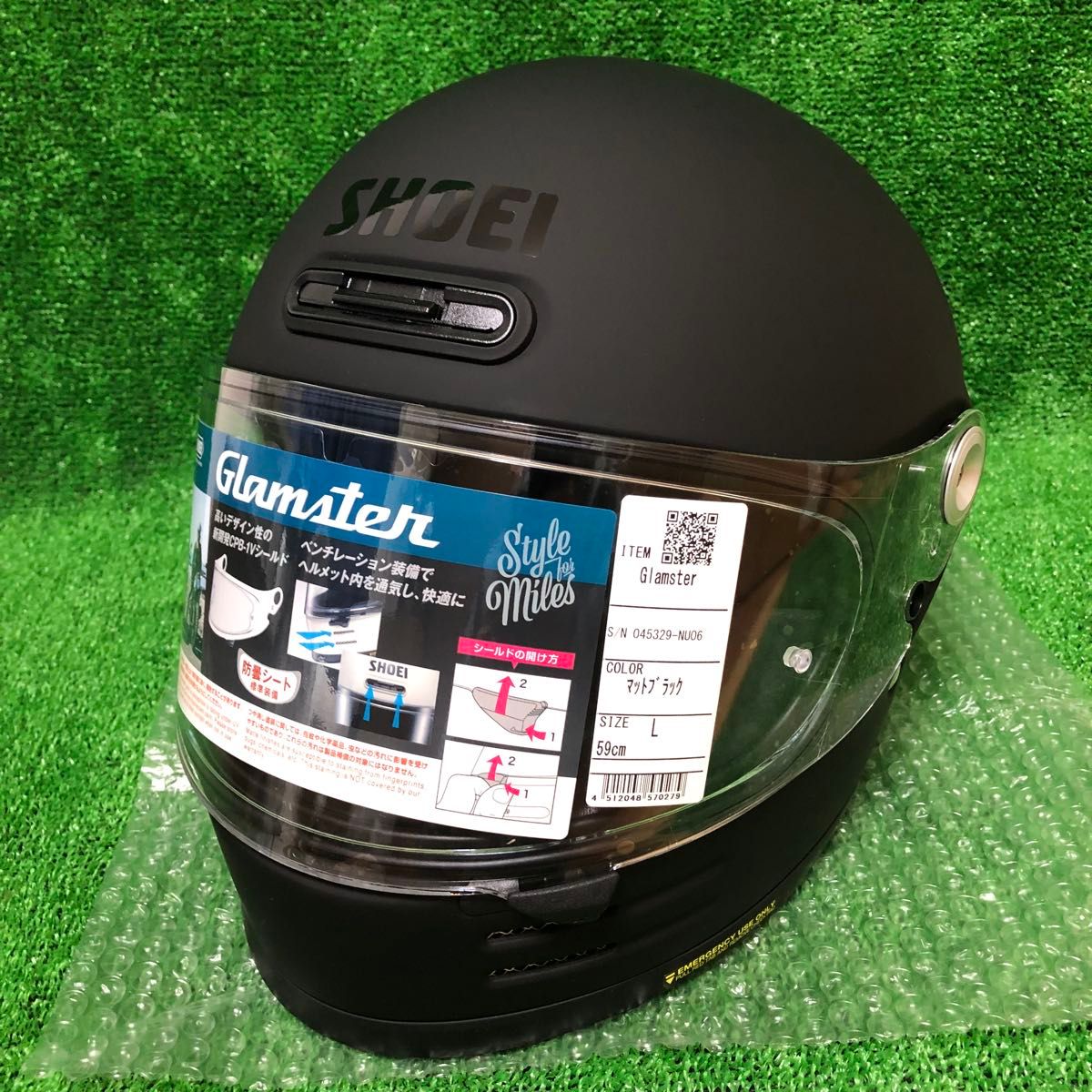 L】新品未使用 SHOEI Glamster ショウエイ グラムスター マット L】新品未使用 SHOEI Glamster ショウエイ グラムスター マット