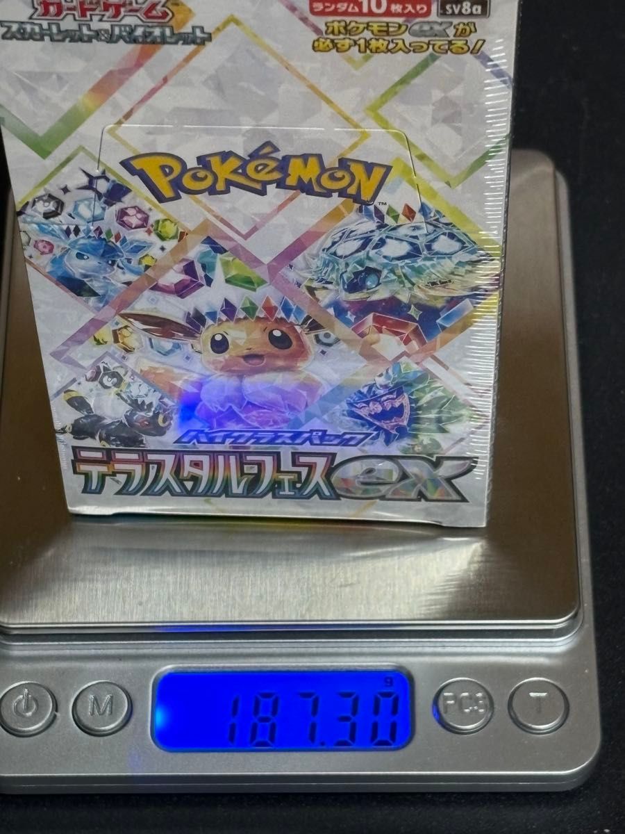 テラスタルフェスex 1BOX シュリンク付き 高重量187 27g テラスタルフェスex 1BOX シュリンク付き 高重量187 27g