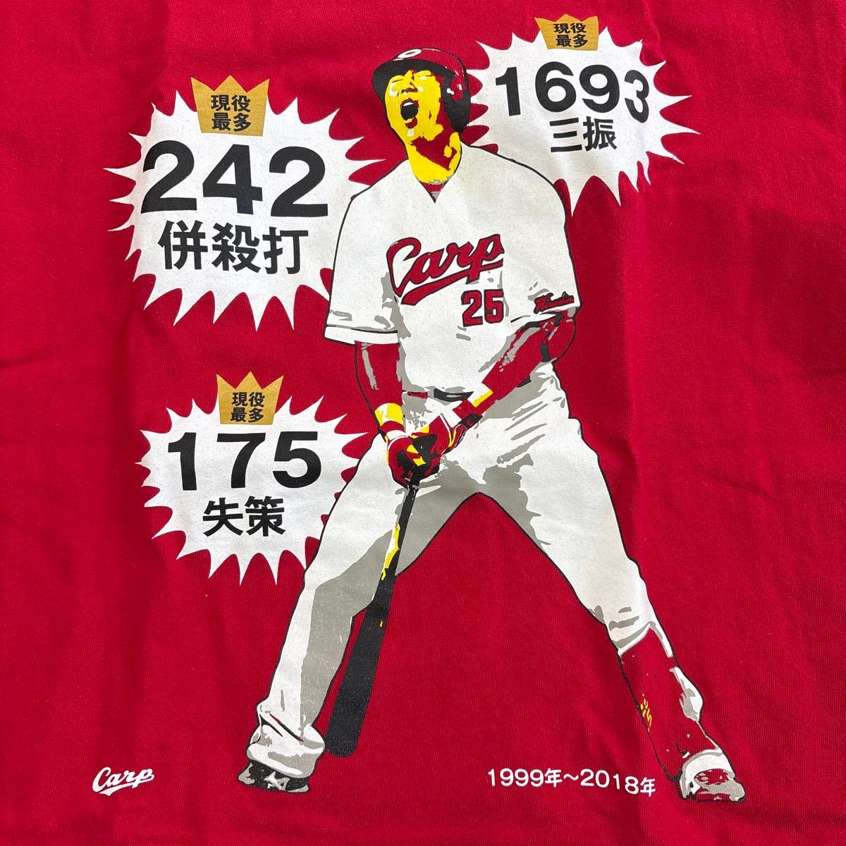 広島東洋カープ 新入団選手発表記念 サイン色紙 Tシャツ クリアファイル Mサイズ】広島東洋カープ 新井貴浩 選手 25番 引退記念 Tシャツ