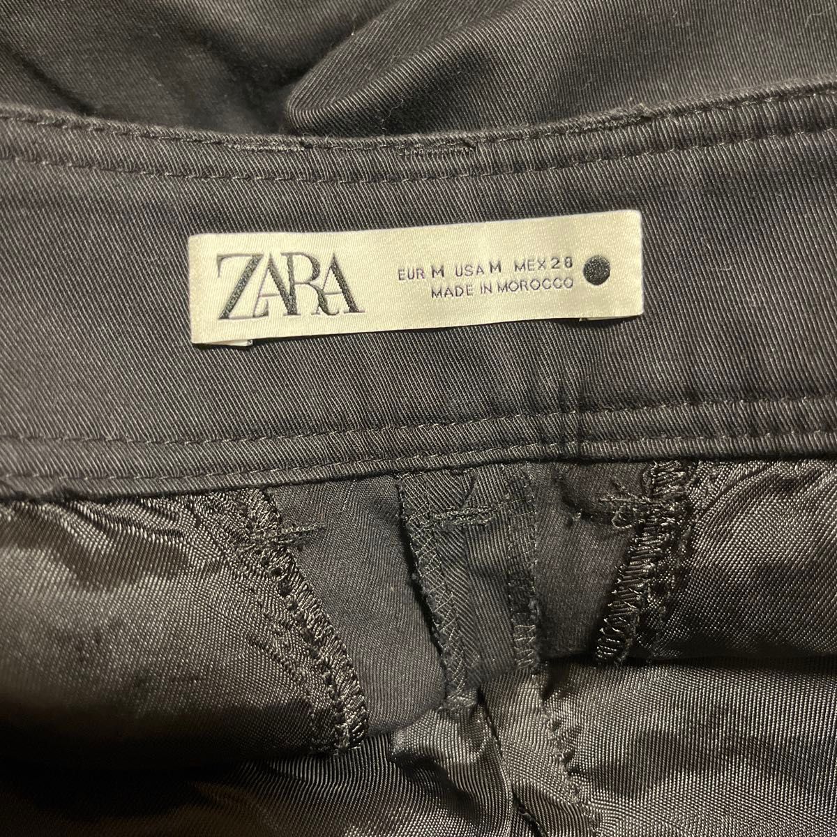 未使用 ZARA ザラ ジッパーカーゴパンツ レディース 黒 ブラック 未使用 ZARA ザラ ジッパーカーゴパンツ レディース 黒 ブラック