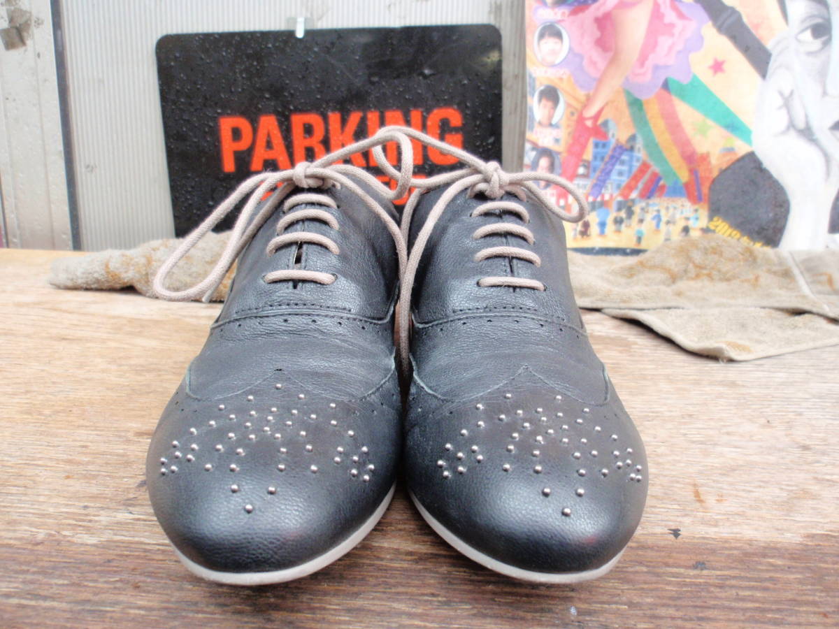  several times use .! Clarks toes . studs . attaching digit wing chip specification black leather shoes size 23 centimeter 