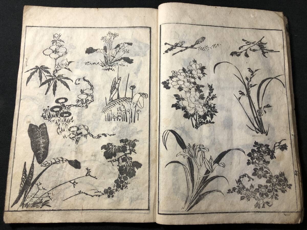 5074葛飾北斎! 絵入 絵本 □伝神開手 北斎漫画□2編□ 動物 鳥 5074葛飾北斎! 絵入 絵本 □伝神開手 北斎漫画□2編□ 動物 鳥