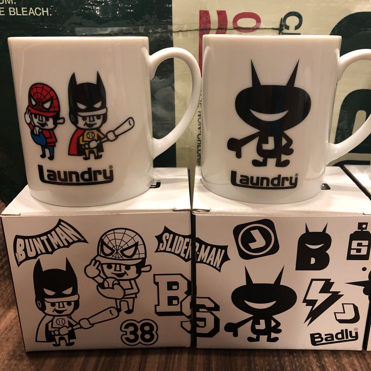 ランドリー LAUNDRY ランドリー マグカップ ノベルティー 4個セット