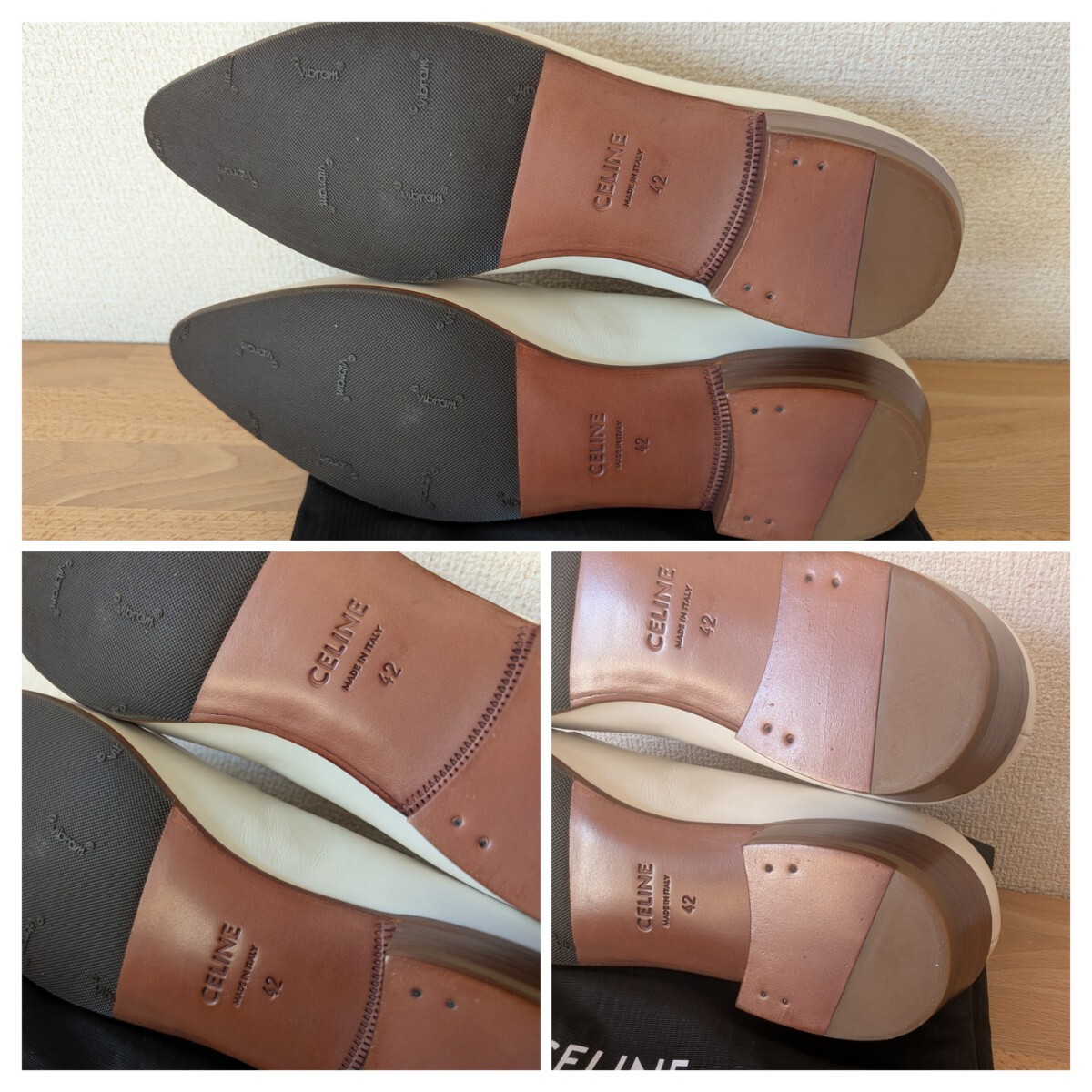 新品(訳あり)CELINE JACNO タッセルローファー 42 ホワイト 新品(訳あり)CELINE JACNO タッセルローファー 42 ホワイト