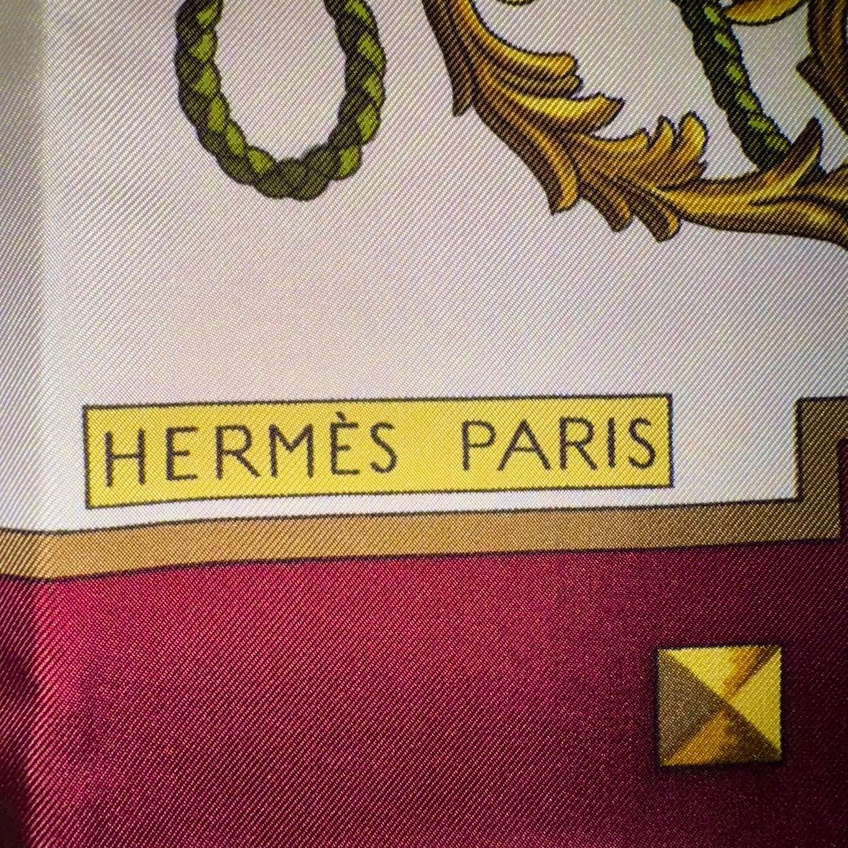 HERMES LES CLES【鍵柄】カレ90 シルク100% スカーフ エルメス HERMES LES CLES【鍵柄】カレ90 シルク100% スカーフ エルメス
