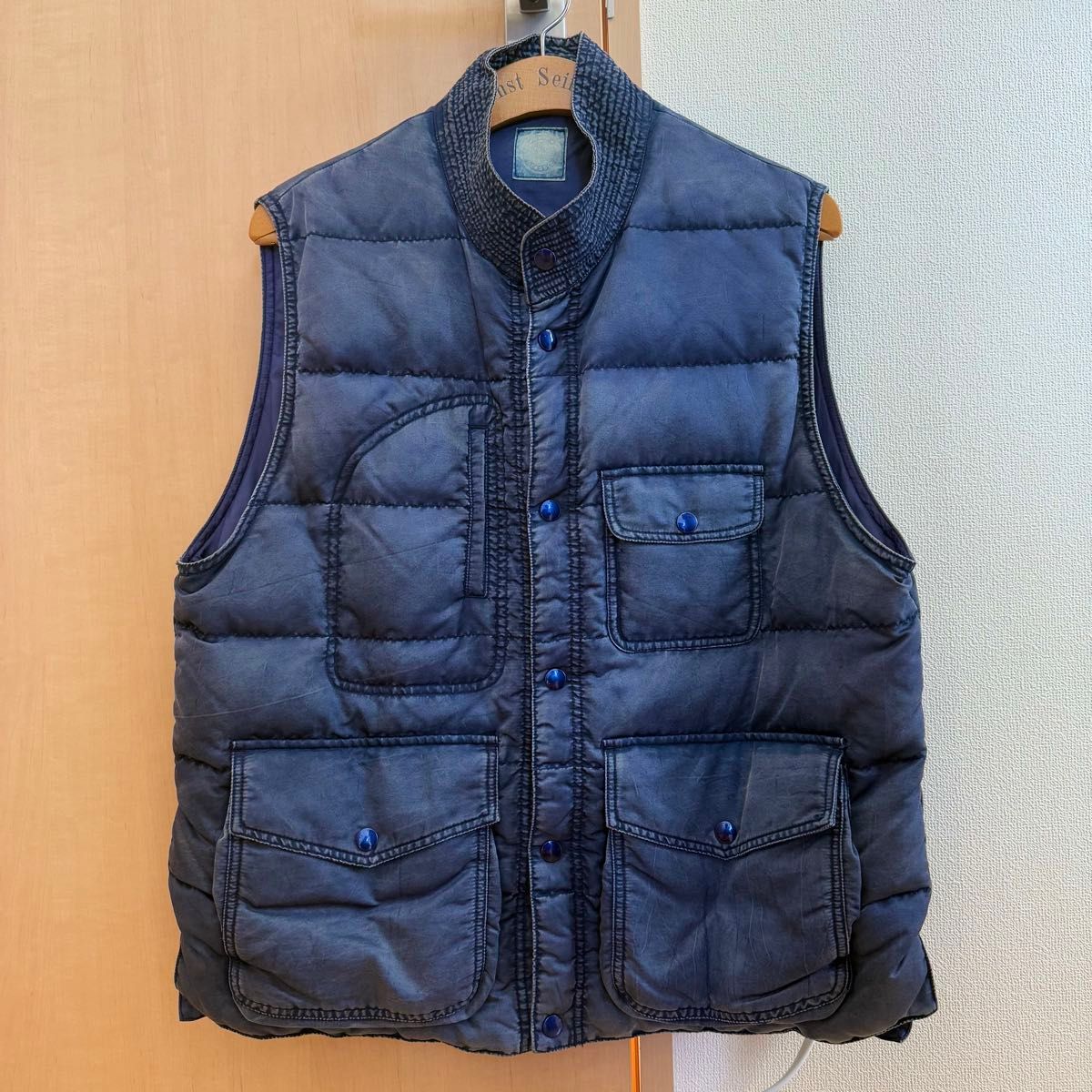 Porter Classic - SUPER NYLON DOWN VEST - BLUE L ポーター Porter Classic - SUPER NYLON DOWN VEST - BLUE L ポーター