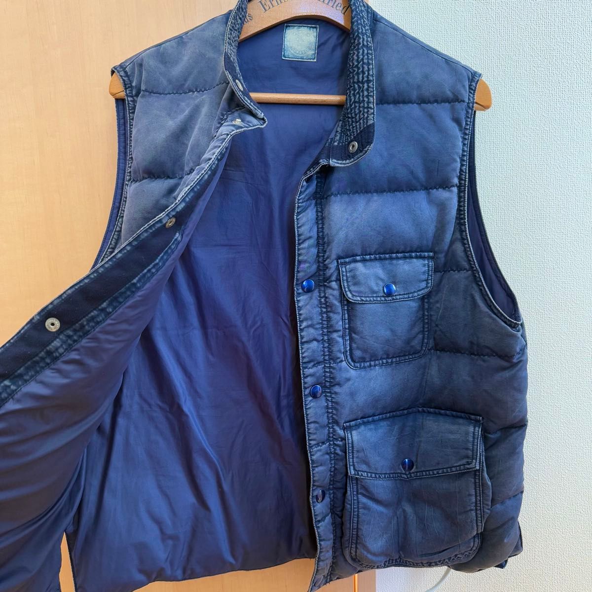 Porter Classic - SUPER NYLON DOWN VEST - BLUE L ポーター Porter Classic - SUPER NYLON DOWN VEST - BLUE L ポーター