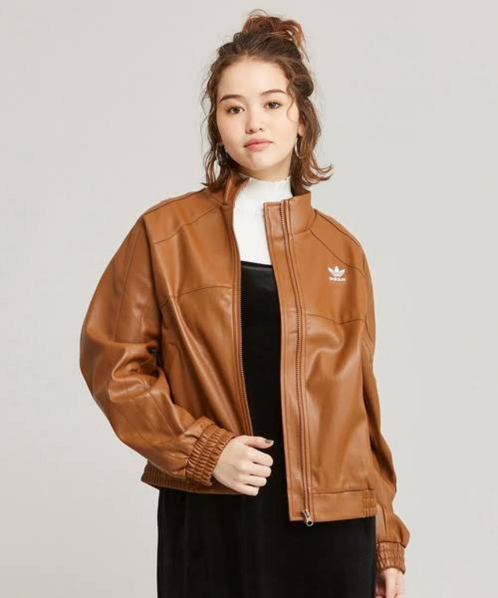 adidas フェイク レザージャケット ブラウン|Yahoo!フリマ(旧 adidas フェイク レザージャケット ブラウン|Yahoo!フリマ(旧