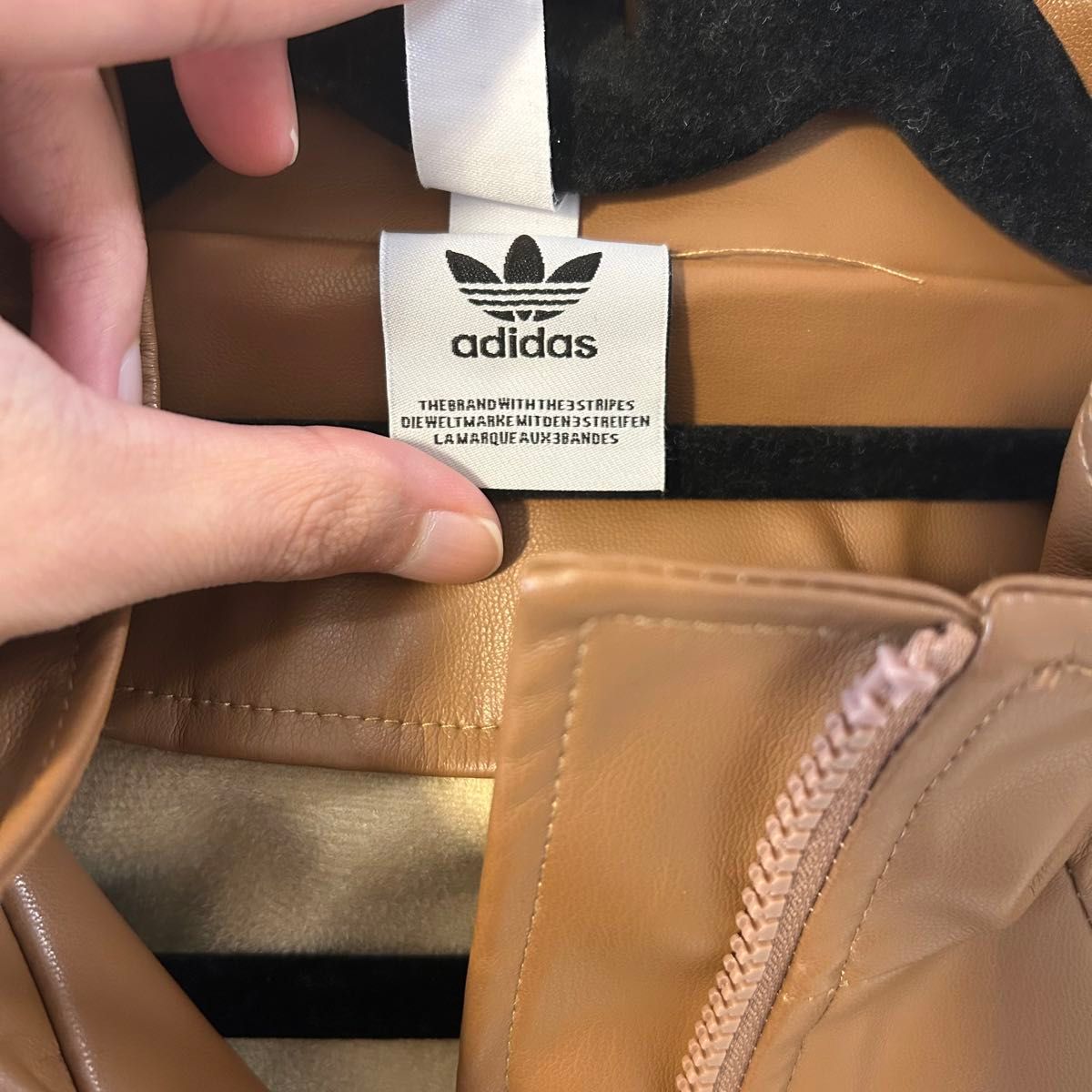 adidas フェイク レザージャケット ブラウン|Yahoo!フリマ(旧 adidas フェイク レザージャケット ブラウン|Yahoo!フリマ(旧
