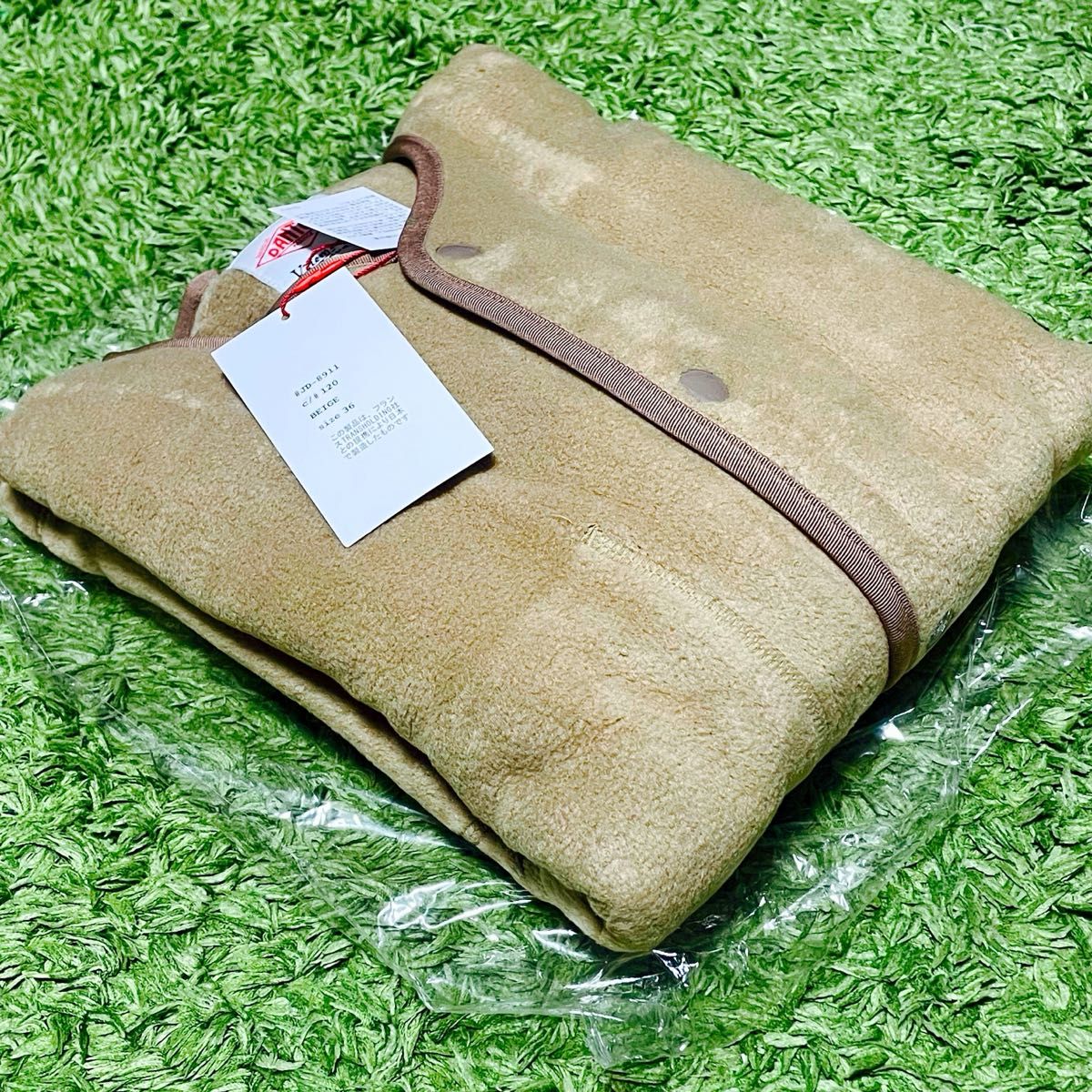 新品 DANTON ノーカラーフリース ジャケット 36 ベージュ 即日 新品 DANTON ノーカラーフリース ジャケット 36 ベージュ 即日