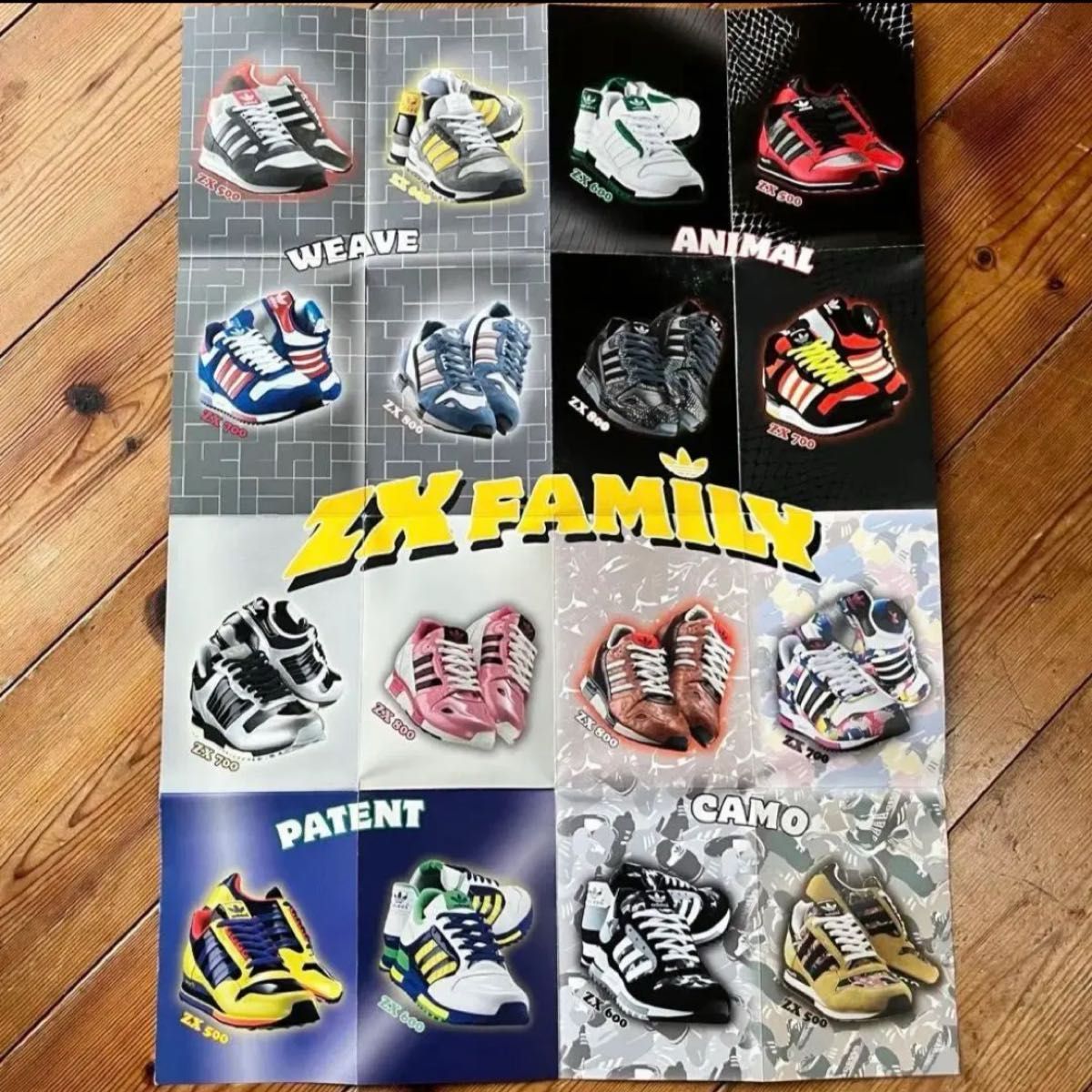 adidas ZX ZXFAMILY ポスター A2 ヴィンテージ adidasoriginals adidas ZX ZXFAMILY ポスター A2 ヴィンテージ adidasoriginals