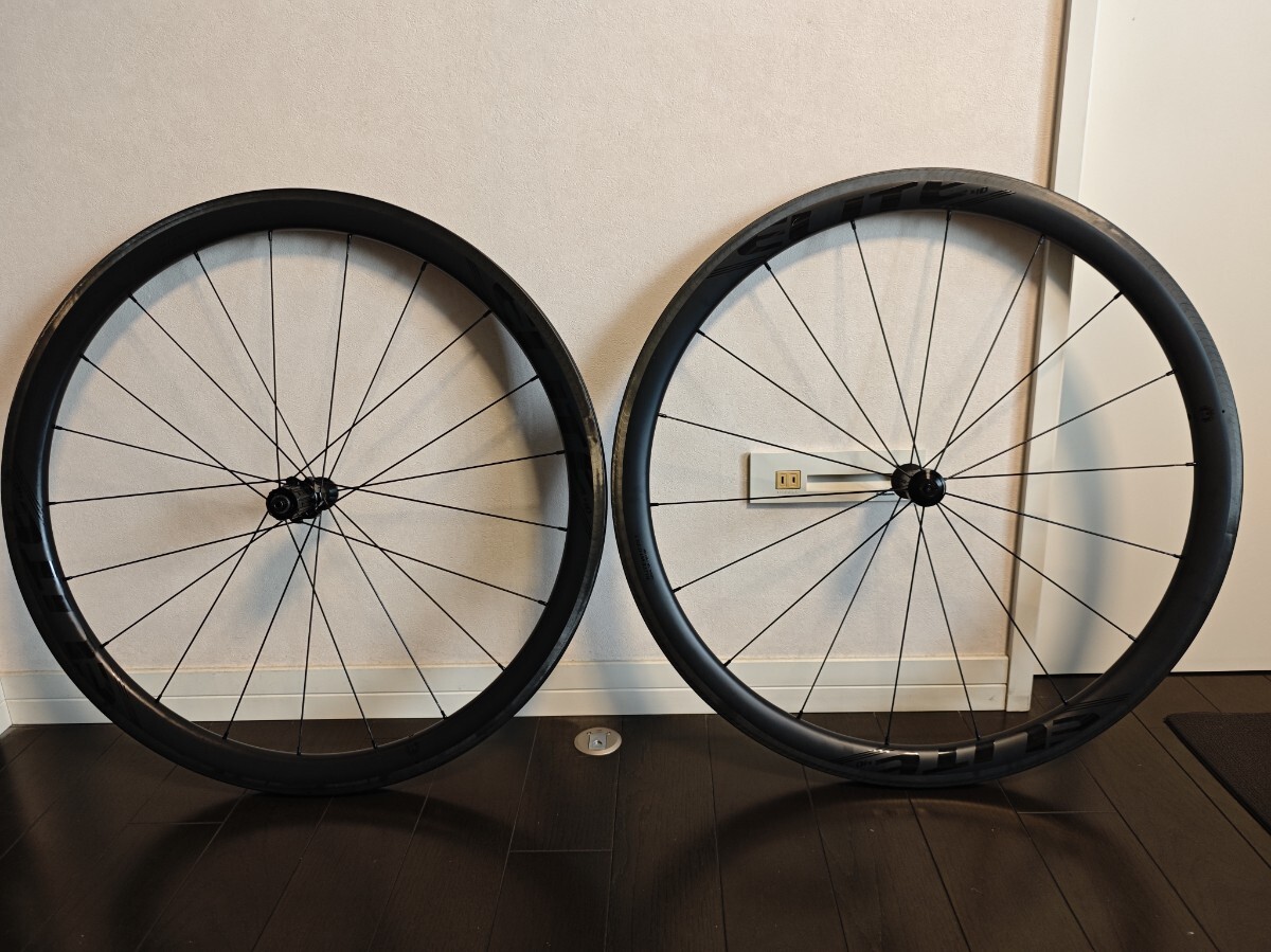 中古 美品) ELITEWHEELS EDGE 40V リムブレーキ 40mmハイト 中古 美品) ELITEWHEELS EDGE 40V リムブレーキ 40mmハイト