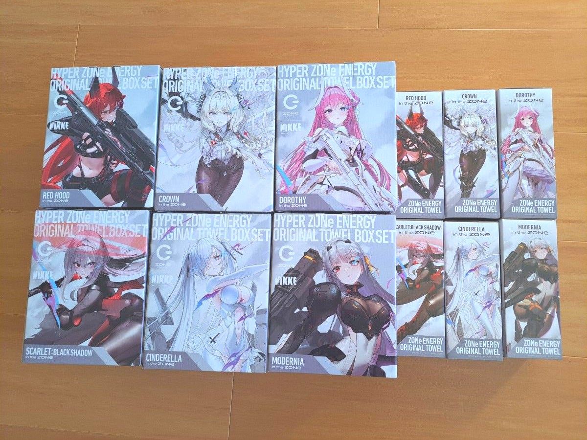 HYPER ZONe x NIKKE タオル 全6種 フルセット /コンプ/ゾーン HYPER ZONe x NIKKE タオル 全6種 フルセット /コンプ/ゾーン