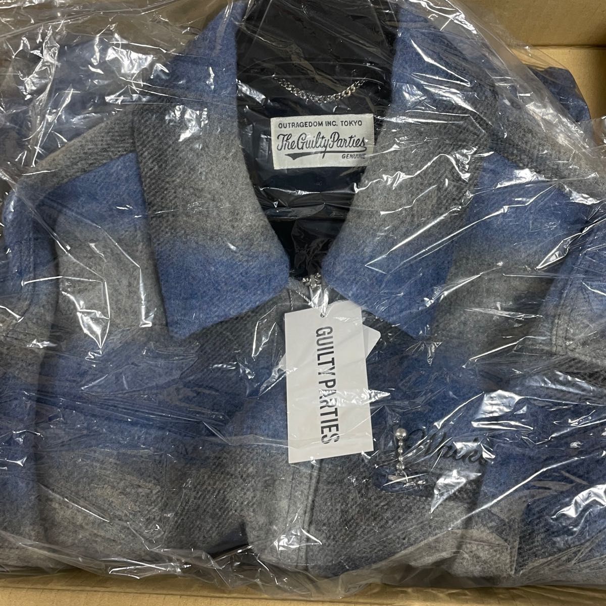 WACKO MARIA OMBRE CHECK 50'S JACKET ( TYPE-2 ) #BLUE ブルー WACKO MARIA OMBRE CHECK 50'S JACKET ( TYPE-2 ) #BLUE ブルー
