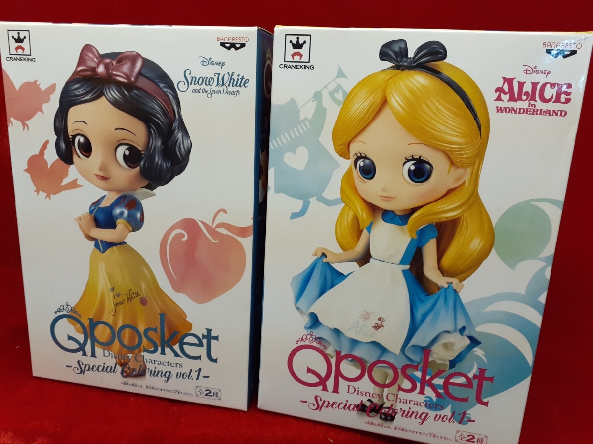 Paypayフリマ ディズニー Qposket Disney Characters Special Coloring Vol 1 アリス 白雪姫 全2種セット Q Posket