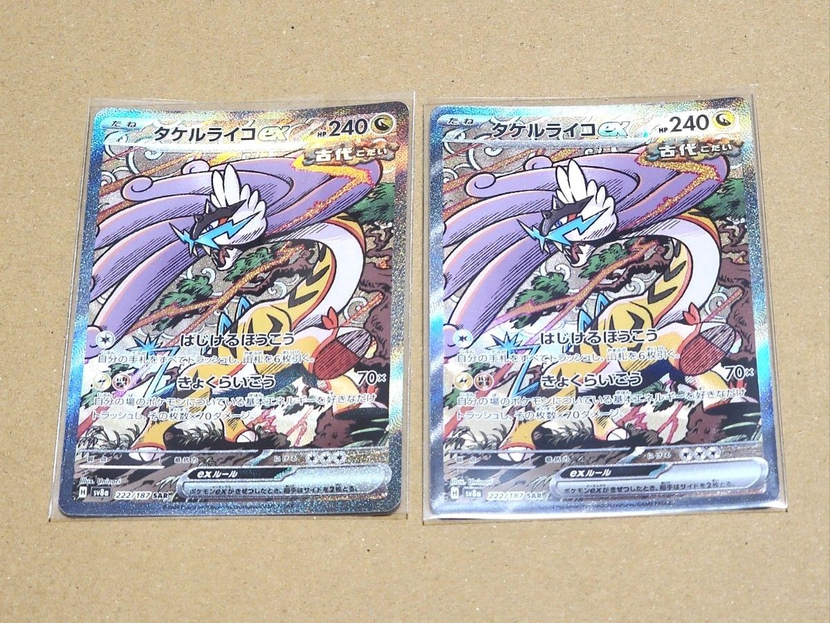 ポケモンカード テラスタルフェスex タケルライコex SAR 2点 ポケモンカード テラスタルフェスex タケルライコex SAR 2点