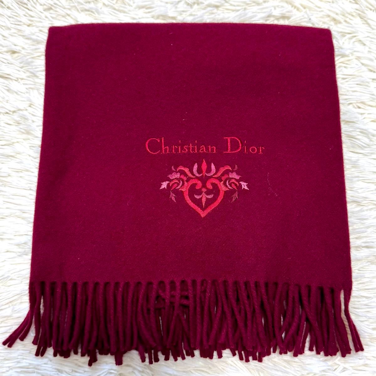 美品 Christian Diorクリスチャンディオールマフラー ストール 美品 Christian Diorクリスチャンディオールマフラー ストール