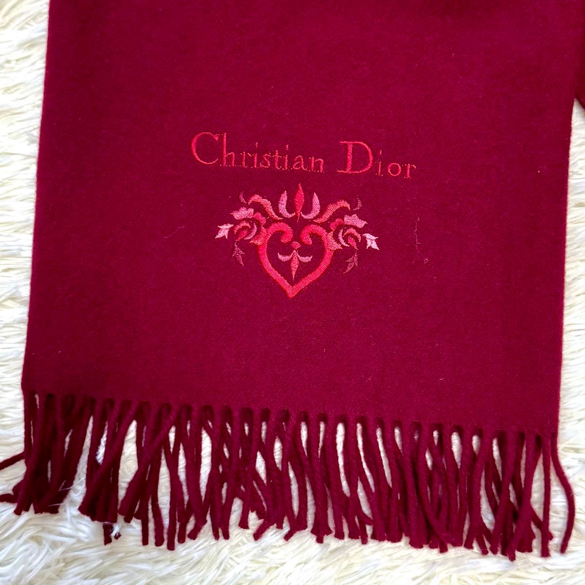美品 Christian Diorクリスチャンディオールマフラー ストール 美品 Christian Diorクリスチャンディオールマフラー ストール