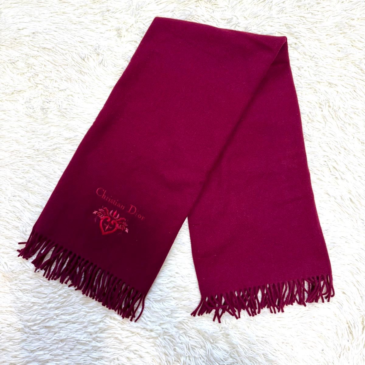 美品 Christian Diorクリスチャンディオールマフラー ストール 美品 Christian Diorクリスチャンディオールマフラー ストール