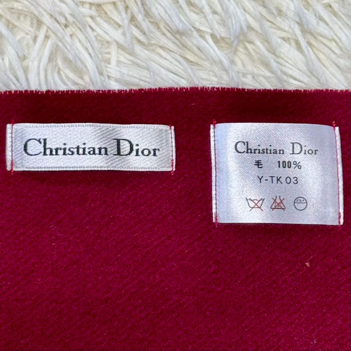 美品 Christian Diorクリスチャンディオールマフラー ストール 美品 Christian Diorクリスチャンディオールマフラー ストール