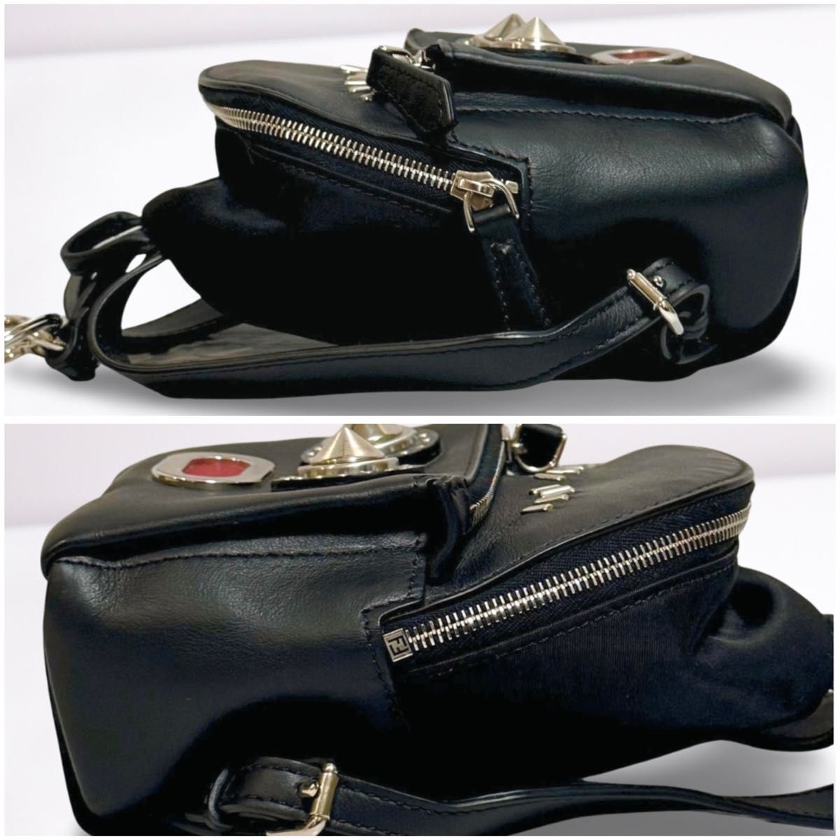 未使用 タグ付き FENDI フェンディ バグズバッグ ミニ リュック 未使用 タグ付き FENDI フェンディ バグズバッグ ミニ リュック