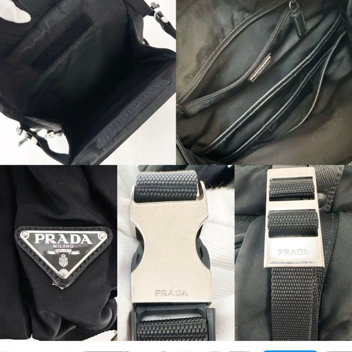 PRADA プラダ 2VZ001 リュックサック バックパック ナイロン 黒 PRADA プラダ 2VZ001 リュックサック バックパック ナイロン 黒